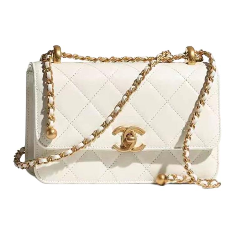 Женская сумка Chanel 19 Bag (белая) — фото 1