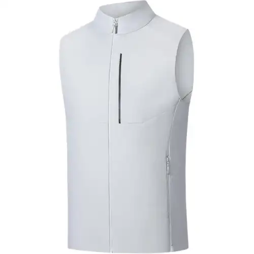 ANTA Vests Men's Mulberry Heather Gray Stand Collar Moderate Other