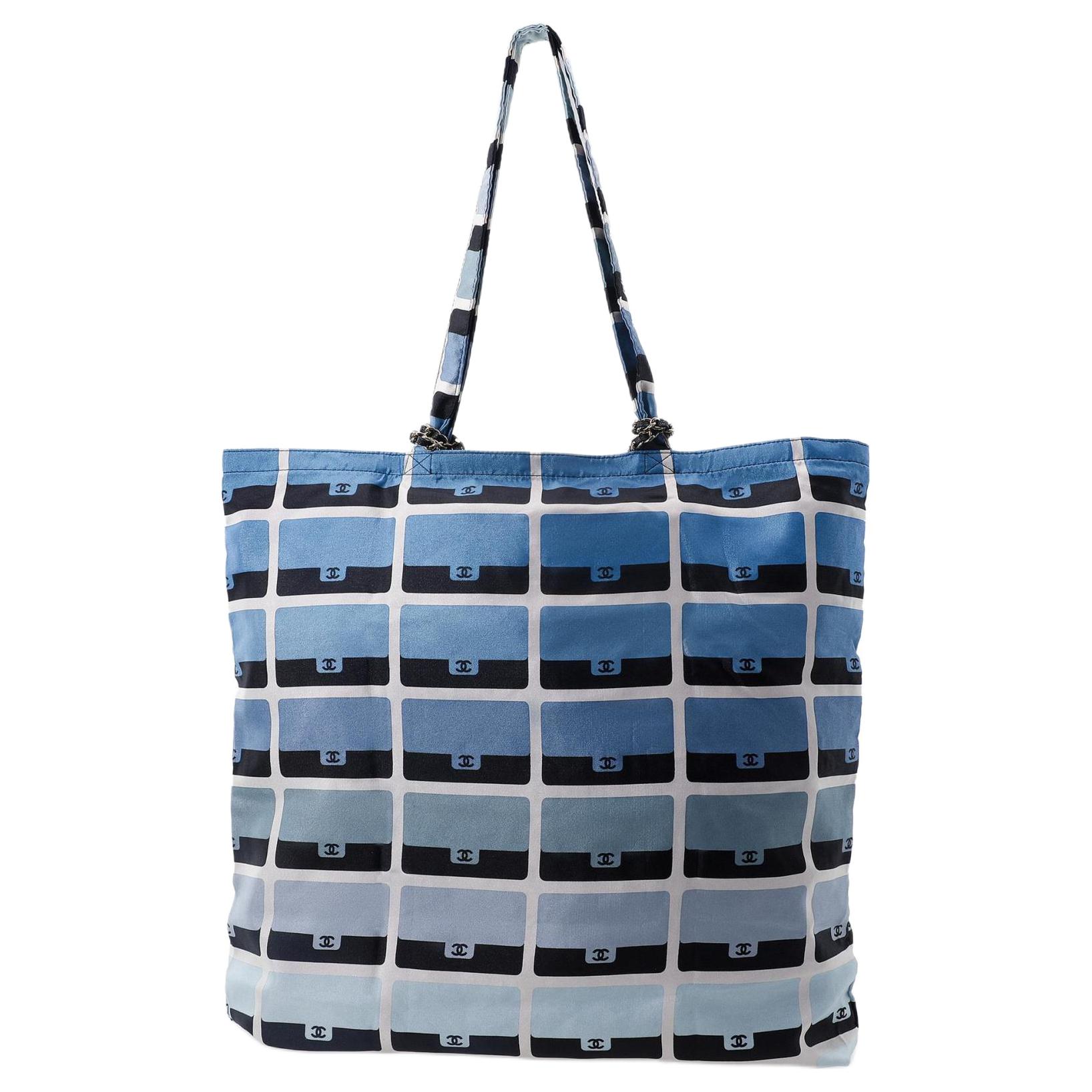 Женские сумки Chanel 21K C LOGO Woc Tote (синий) — фото 4
