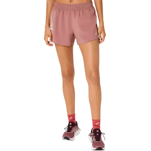 ASICS Sports Shorts Women's Rose Red Moderate