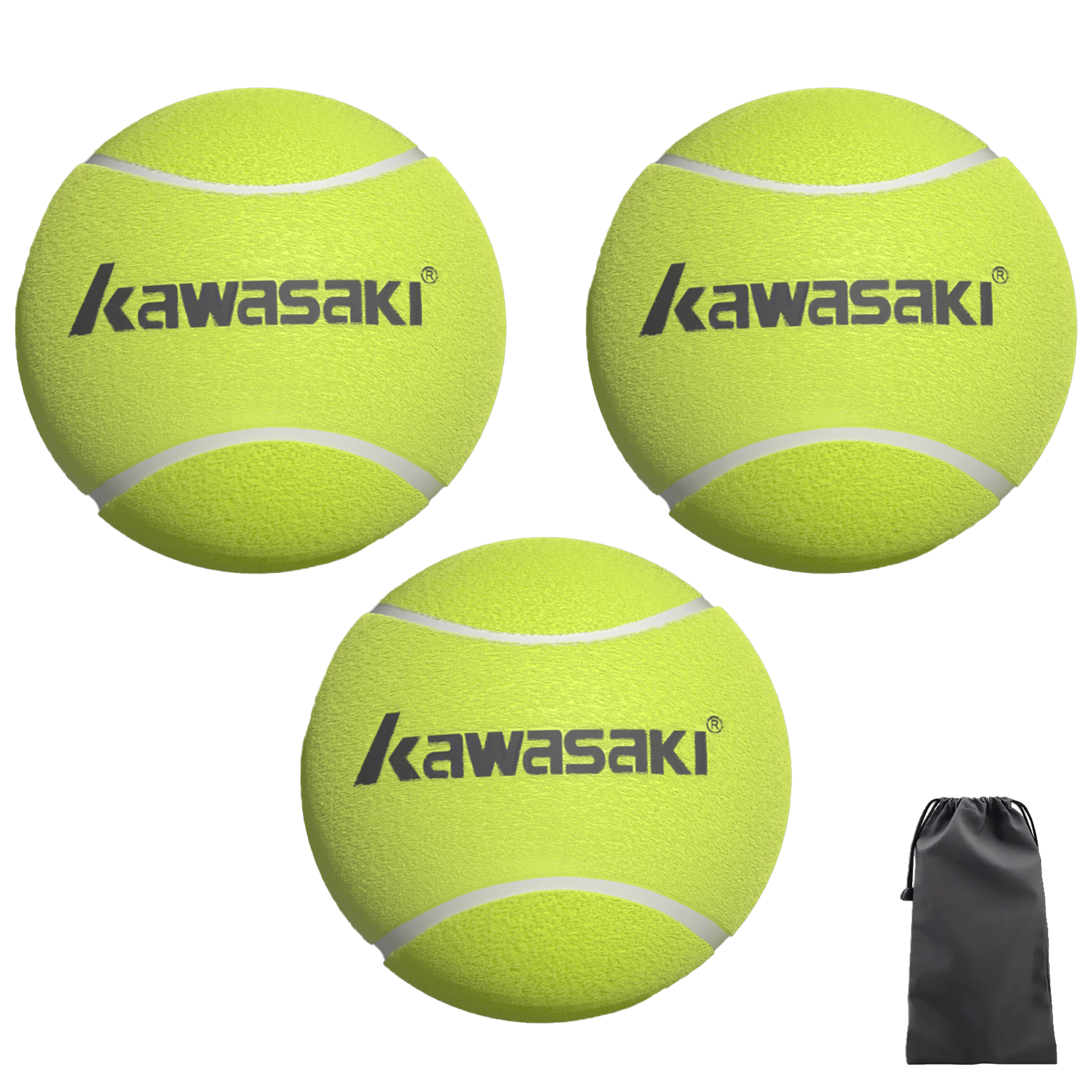 Теннисные мячи Kawasaki Galaxy (желтые)