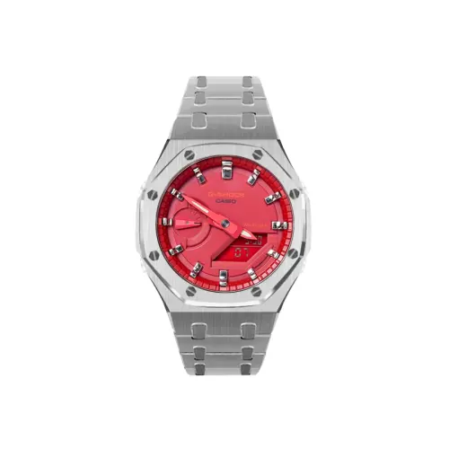 CASIO Men Liquid Crystal/Analog Dual Display Series Red Watch