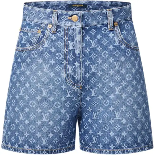 LOUIS VUITTON Monogram Denim Shorts