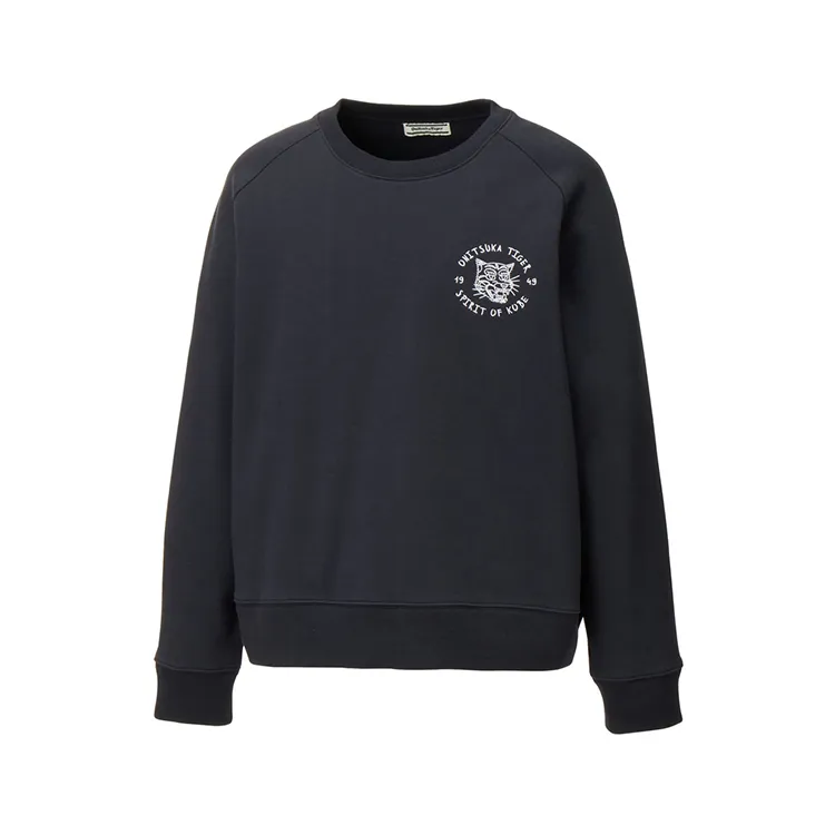 Onitsuka Tiger Crew Neck Sweatshirt Unisex Navy Blue