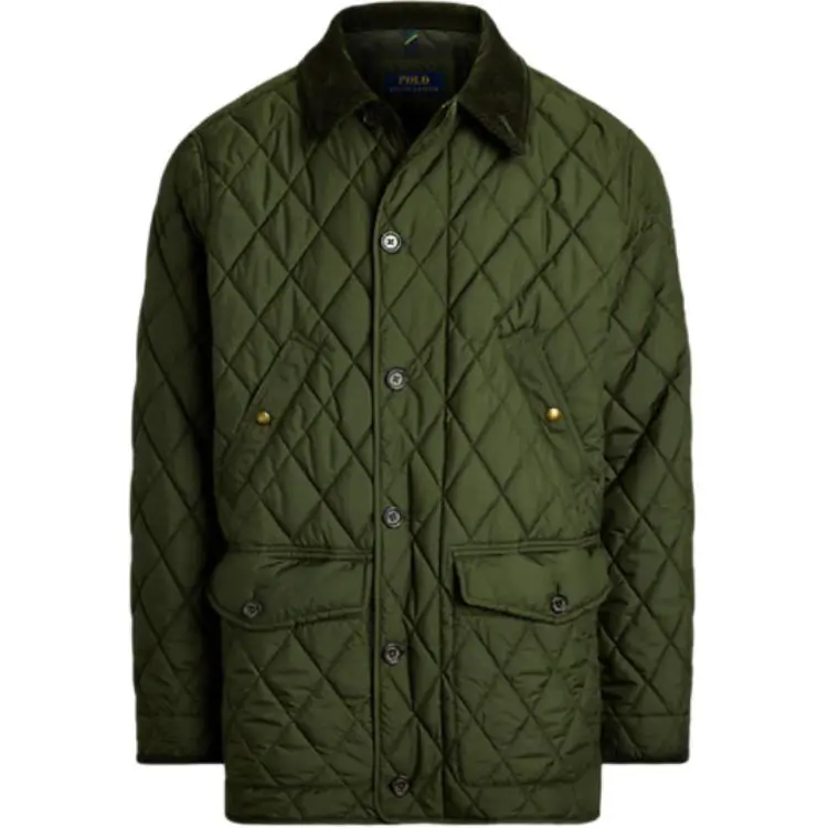 Polo Ralph Lauren corduroy-collar quilted coat