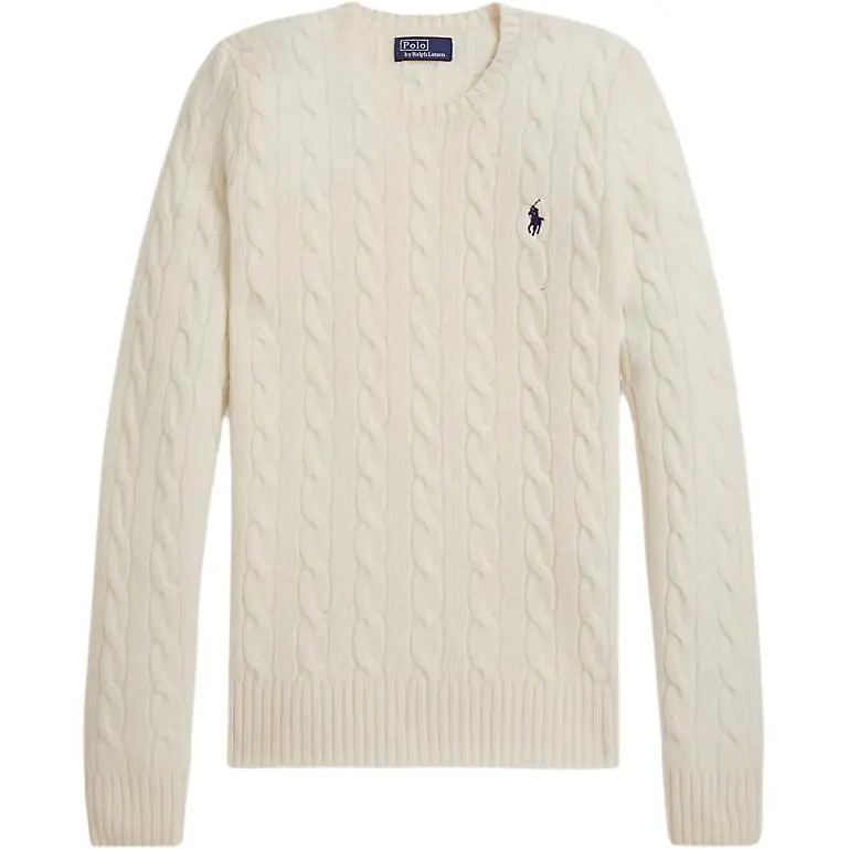 Polo Ralph Lauren Sweater Slim Fit Women's Cream