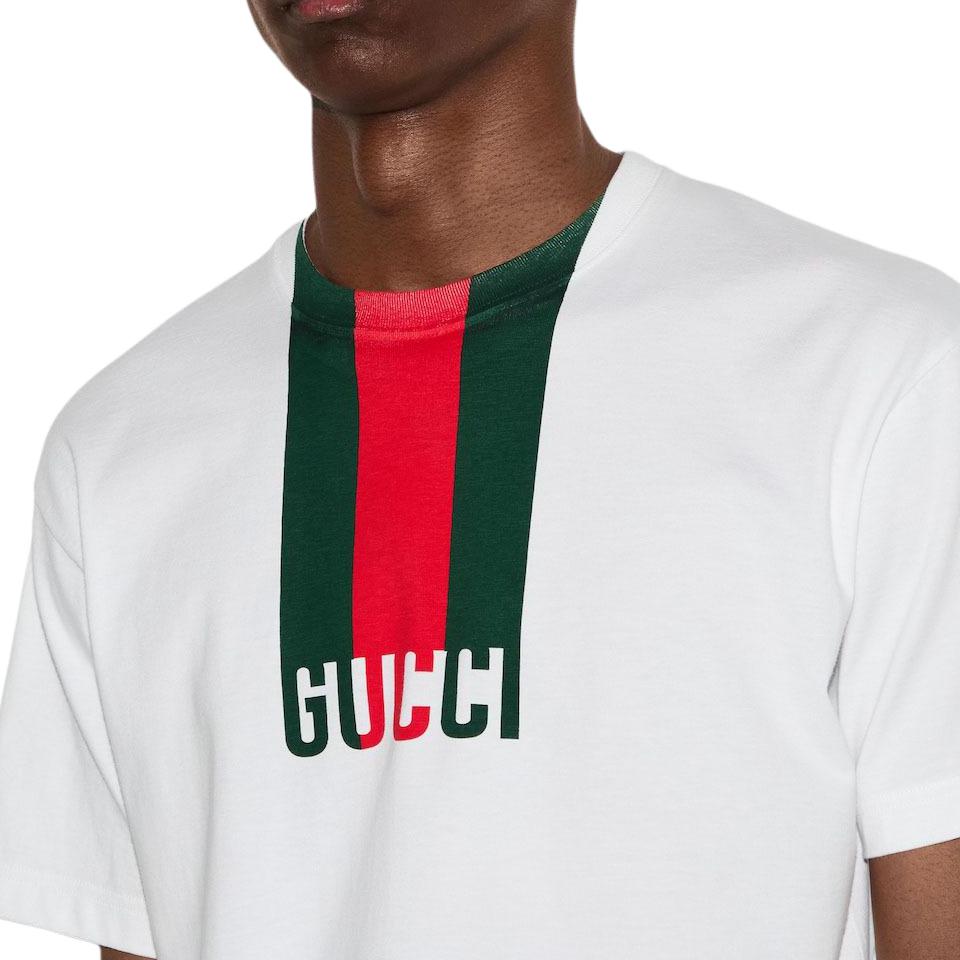 Мужская футболка Gucci FW25 Lido (белая) — фото 10