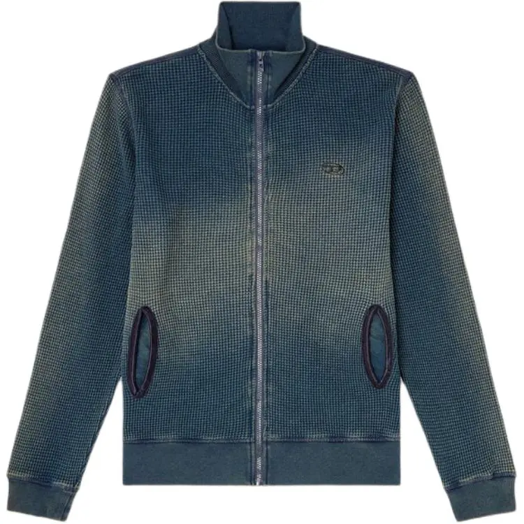 Diesel S-Wafy-Zip Faded Effect Sweatshirt
