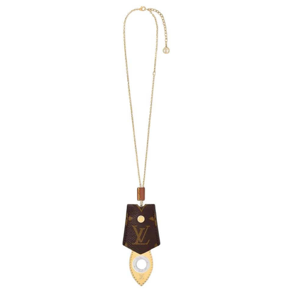 Женское колье Louis Vuitton Monogram (золотое)