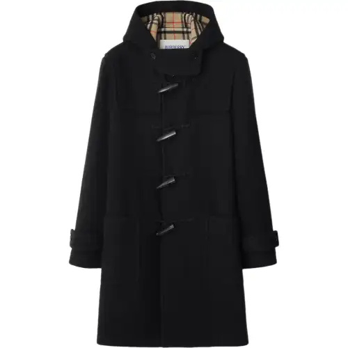 Burberry Coats Men's Black Moderate