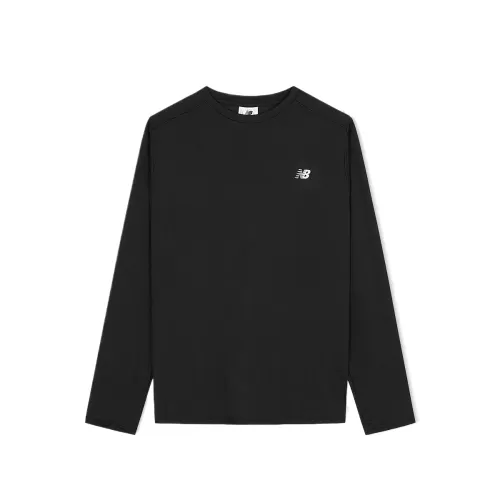 New Balance T Shirts Men's Black Crew Neck Moderate
