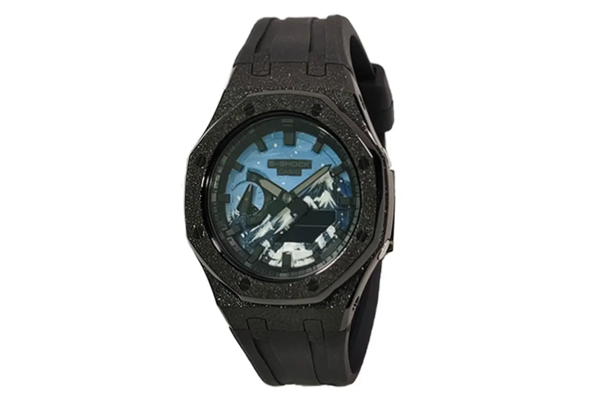 CASIO Custom Collection GA2100 Collection Quartz Movement Fluoroelastomer Strap Watch Unisex