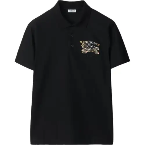 Burberry Equestrian Knight Design polo shirt