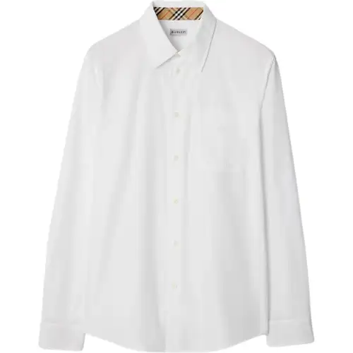 Burberry check-pattern cuffs shirt