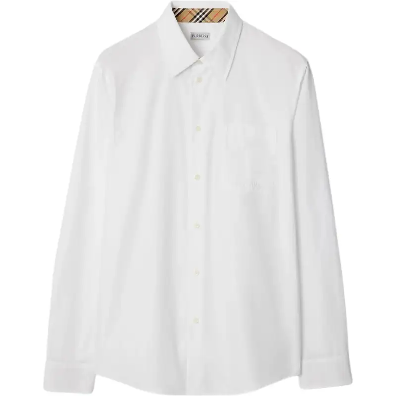 Burberry check-pattern cuffs shirt