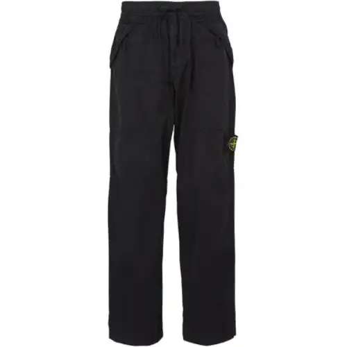 STONE ISLAND Drawstring Straight leg Trousers