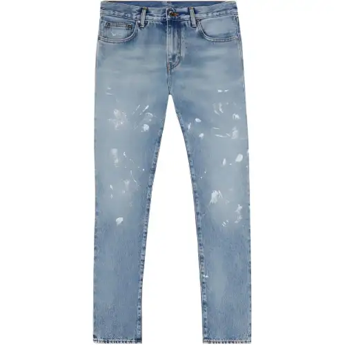 OFF WHITE Diag Outline Paint Skinny Jeans