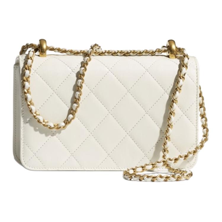 Женская сумка Chanel 19 Bag (белая) — фото 2