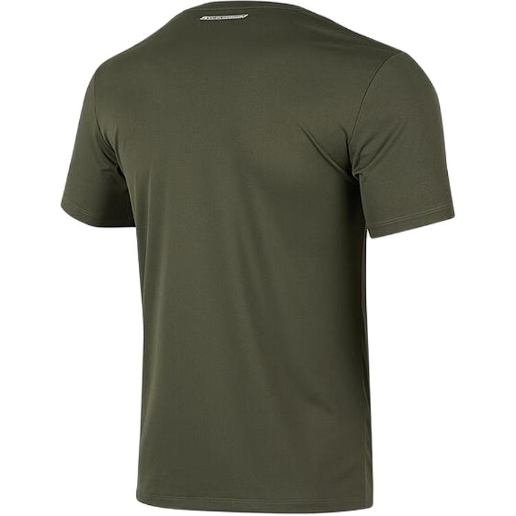 Skechers Quick Dry T Shirts Men’s Black Forest Green