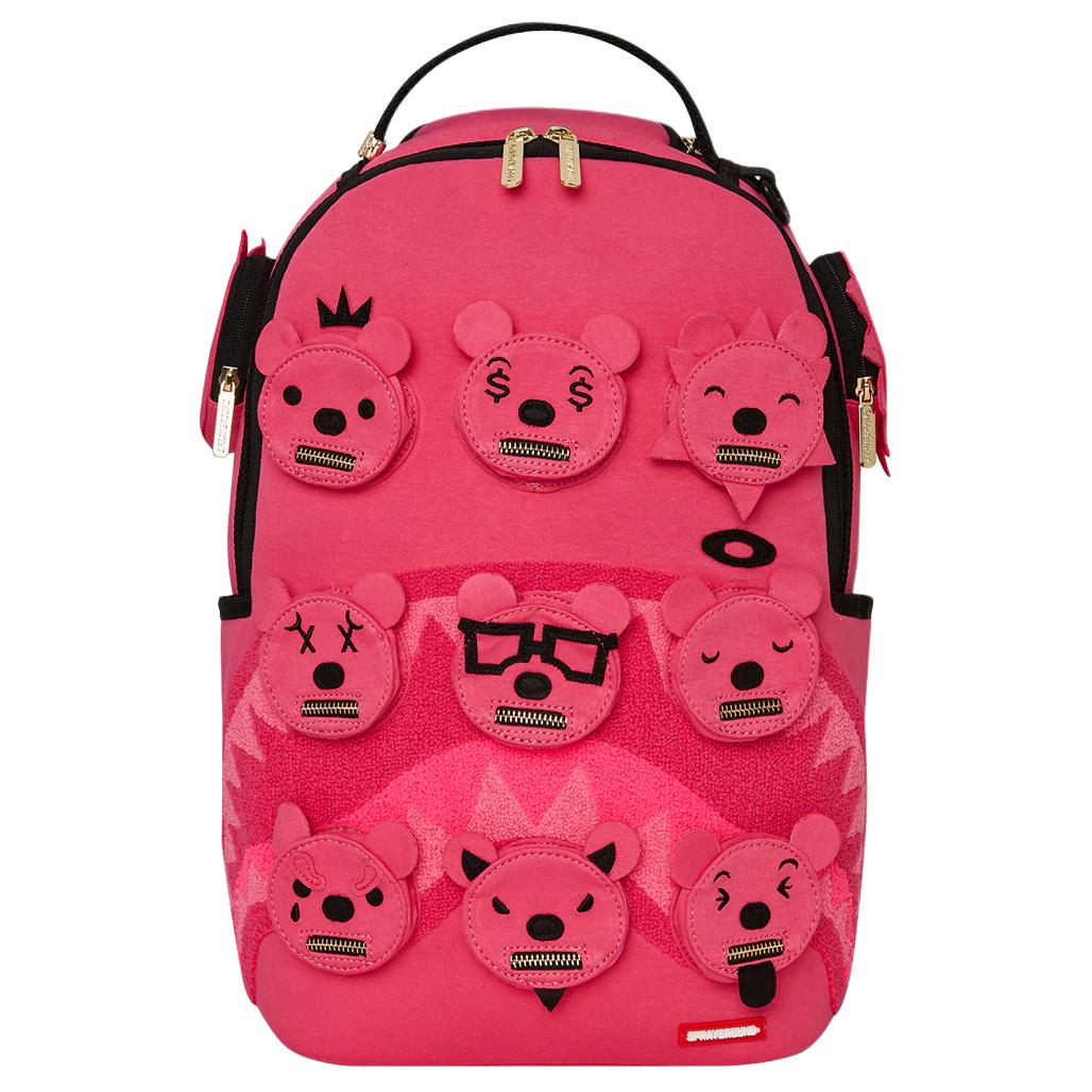 Рюкзак SPRAYGROUND Chenille с медведями (розовый)