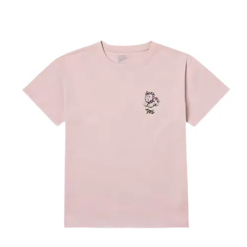 Vans T Shirts Women's Pink Crew Neck