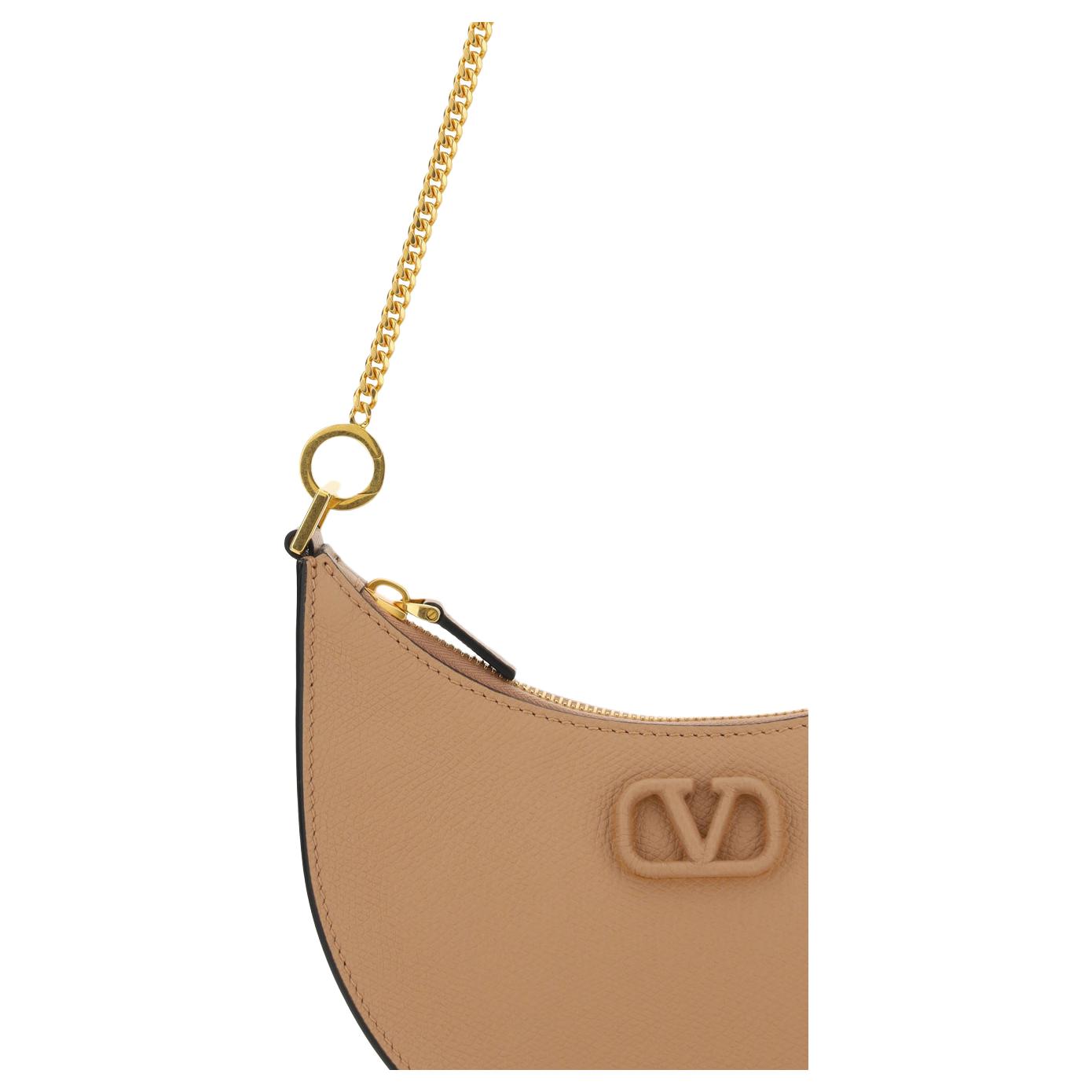 Женская сумка Valentino Vlogo Signature (розовая) — фото 5