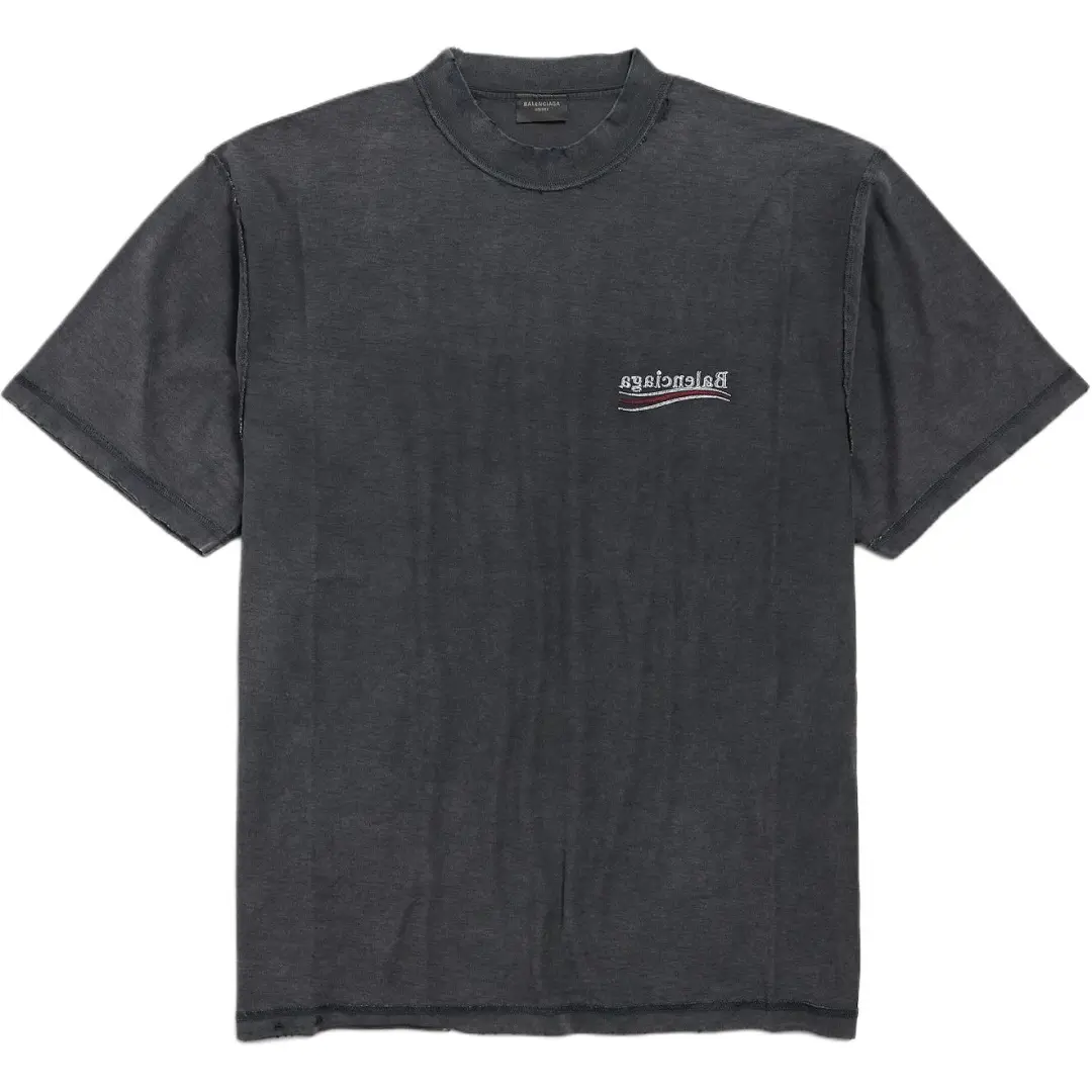 Balenciaga Logo Printed Crewneck T Shirt