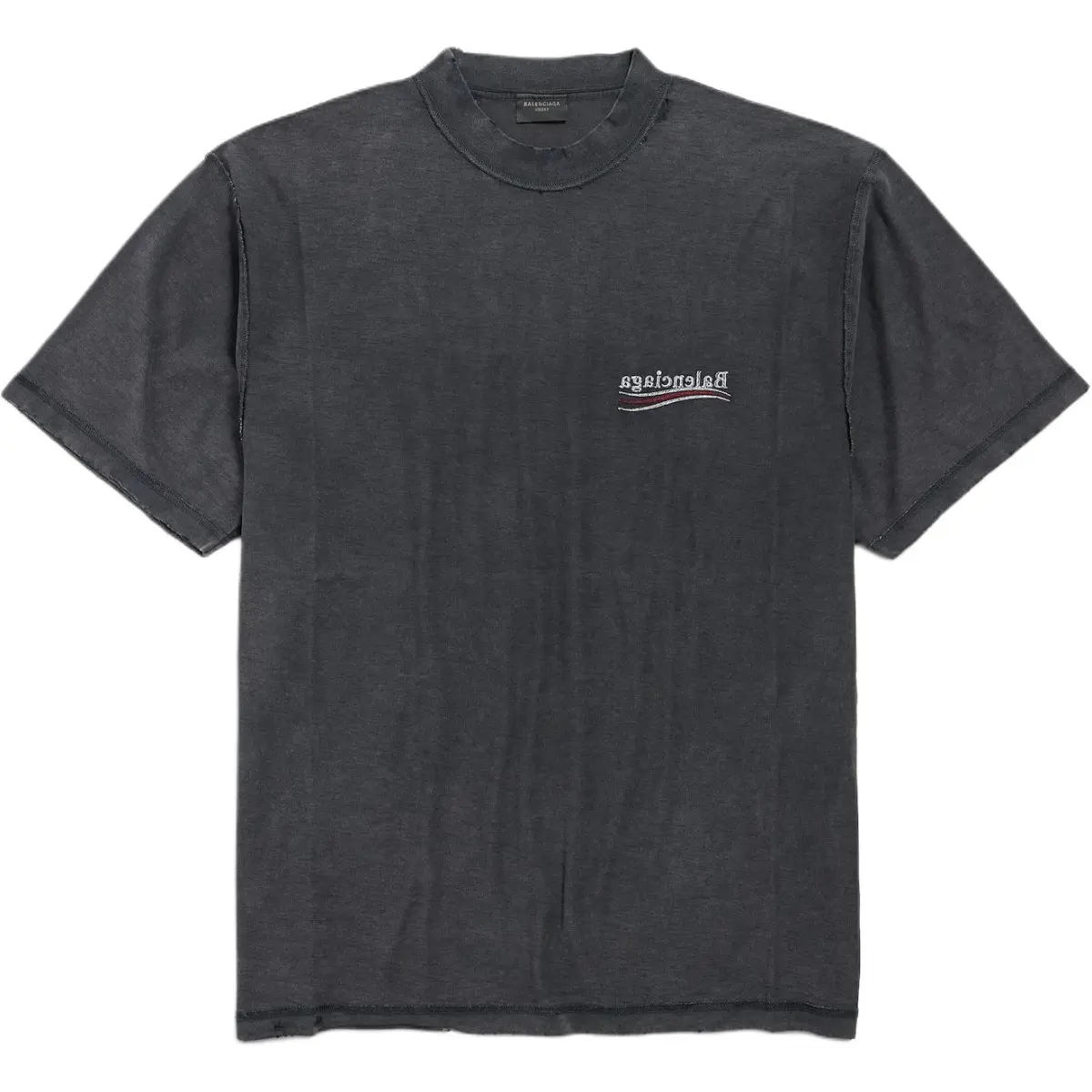 Balenciaga Logo Printed Crewneck T Shirt