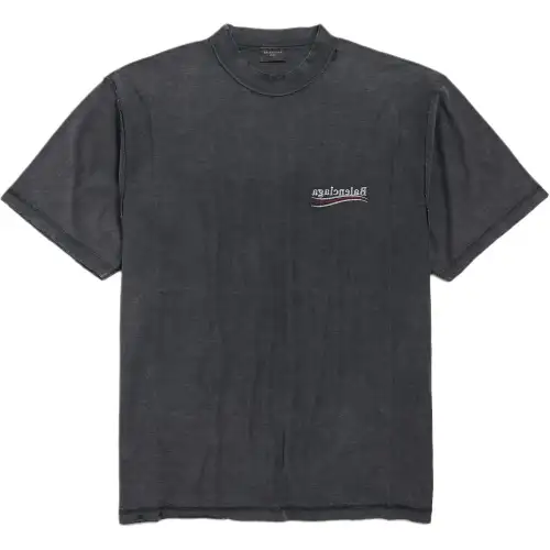 Balenciaga Logo Printed Crewneck T Shirt