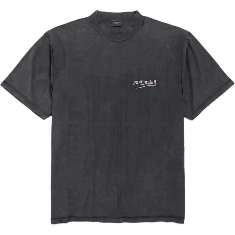 Balenciaga Logo Printed Crewneck T Shirt