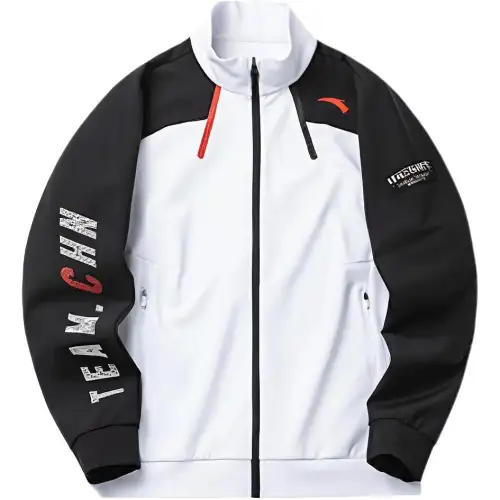 ANTA Variety Training Collection Jackets Men's White Stand Collar Moderate Other