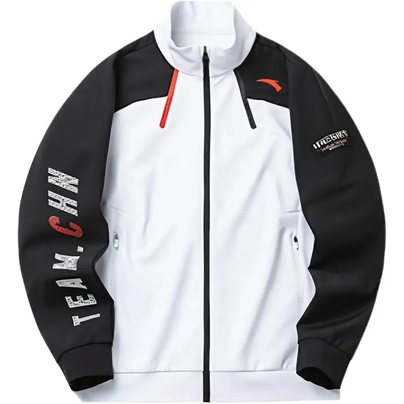 ANTA Variety Training Collection Jackets Men's White Stand Collar Moderate Other