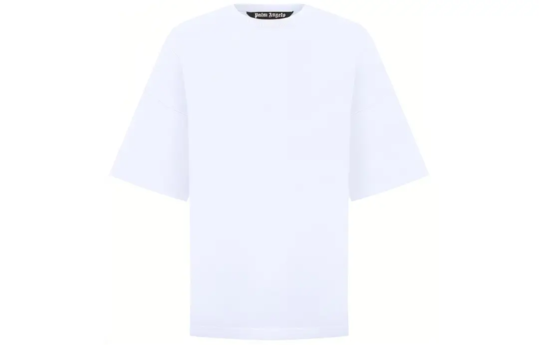 PALM ANGELS Oversized Mock Neck Logo T shirt