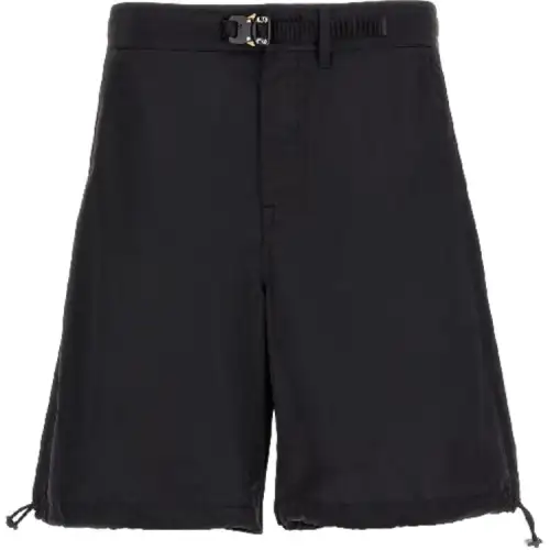 DIOR Casual Shorts Men's Black Moderate Straight Fit Pants