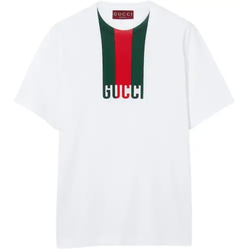 GUCCI Printed Jersey T Shirt