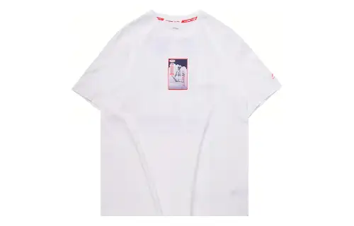 Li Ning Sports Fashion Collection Short Sleeved T Shirt Men's White