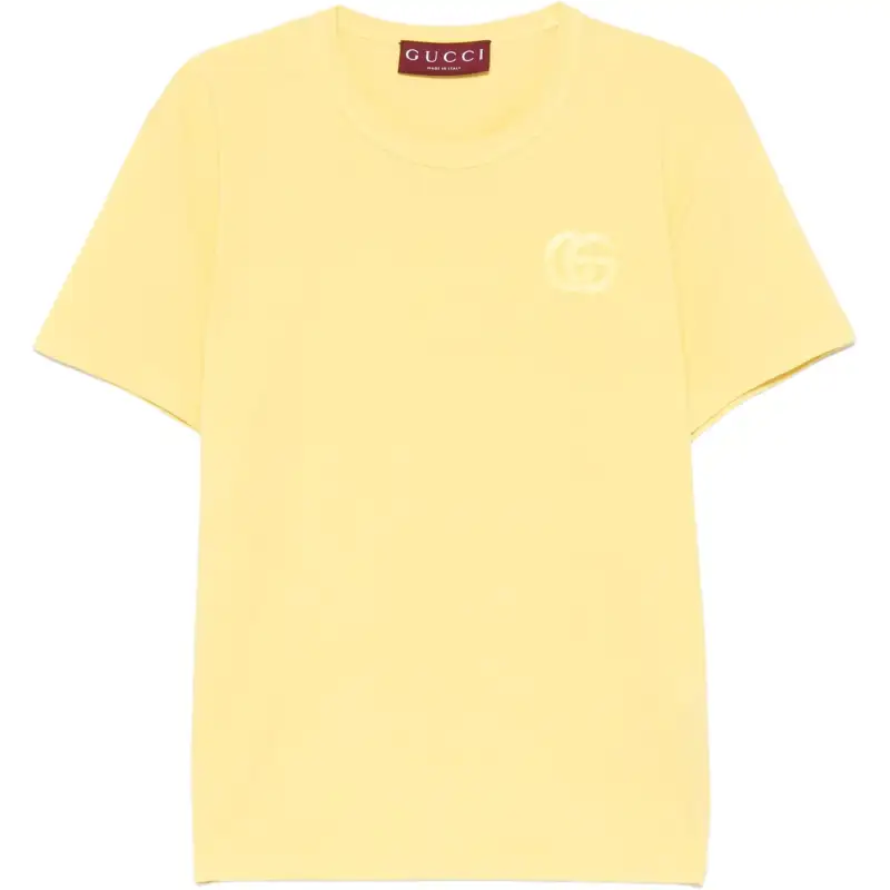 GUCCI Embroidered Cotton T shirt