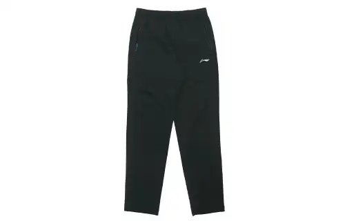 Li Ning Knitted Sweatpants Men's Black Moderate Straight Fit Pants