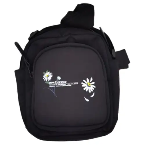 New Balance Fabric Crossbody Bag, Shoulder Bag Regular Unisex Black