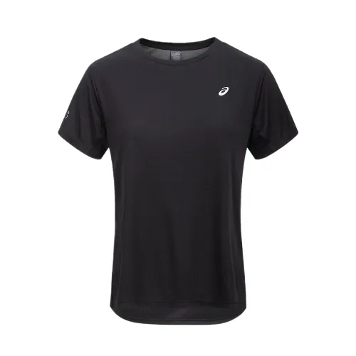 ASICS LUMINOUS T Shirts Women's Black Crew Neck