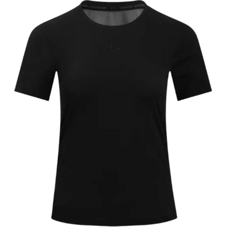Under Armour T-Shirts Women's Black Crew Neck Moderate