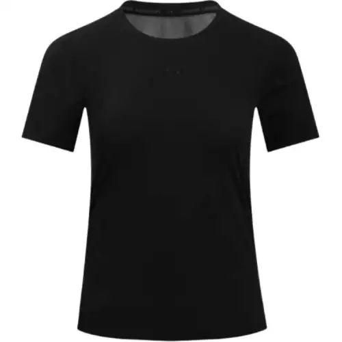 Under Armour T Shirts Women's Black Crew Neck Moderate