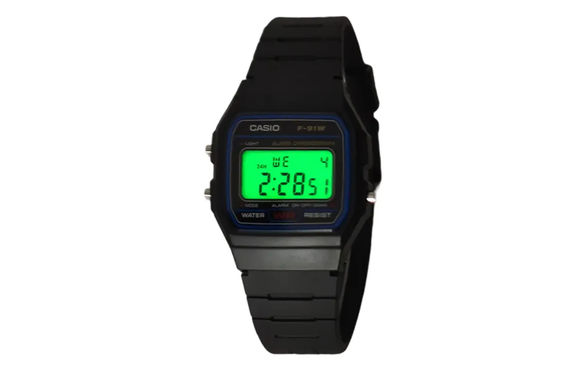 CASIO Custom Collection Quartz Movement Resin Strap Watch Unisex Black Dial