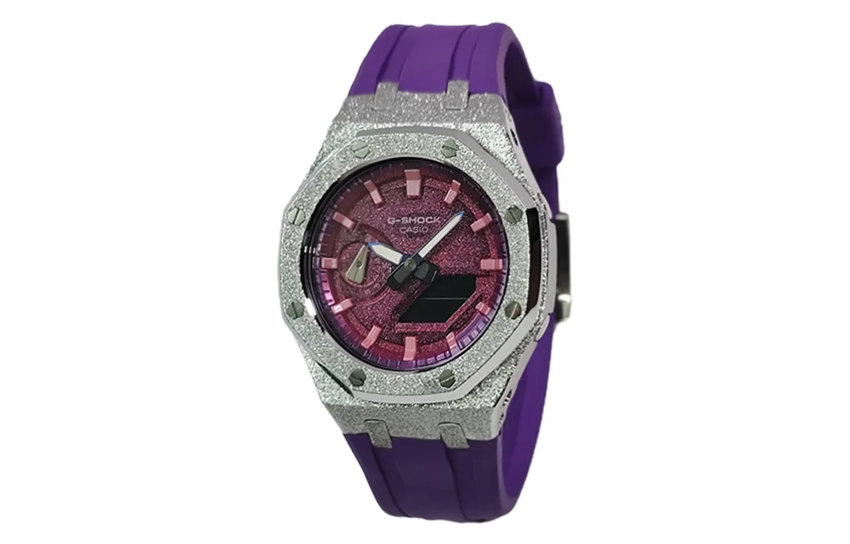 CASIO Custom Collection GA2100 Collection Quartz Movement Fluoroelastomer Strap Watch Men's Watches