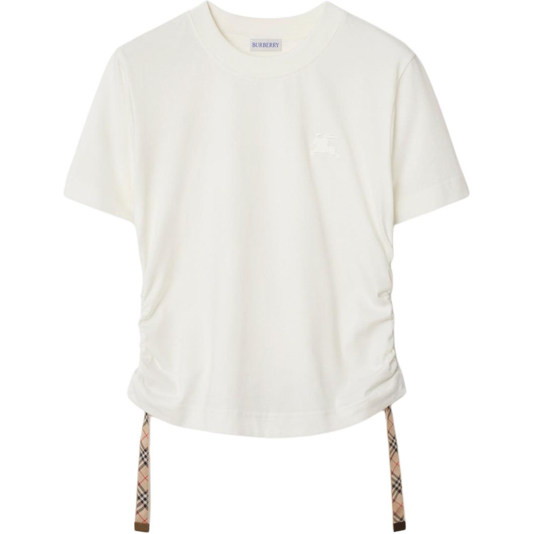 Женская футболка Burberry SS25 (белая)