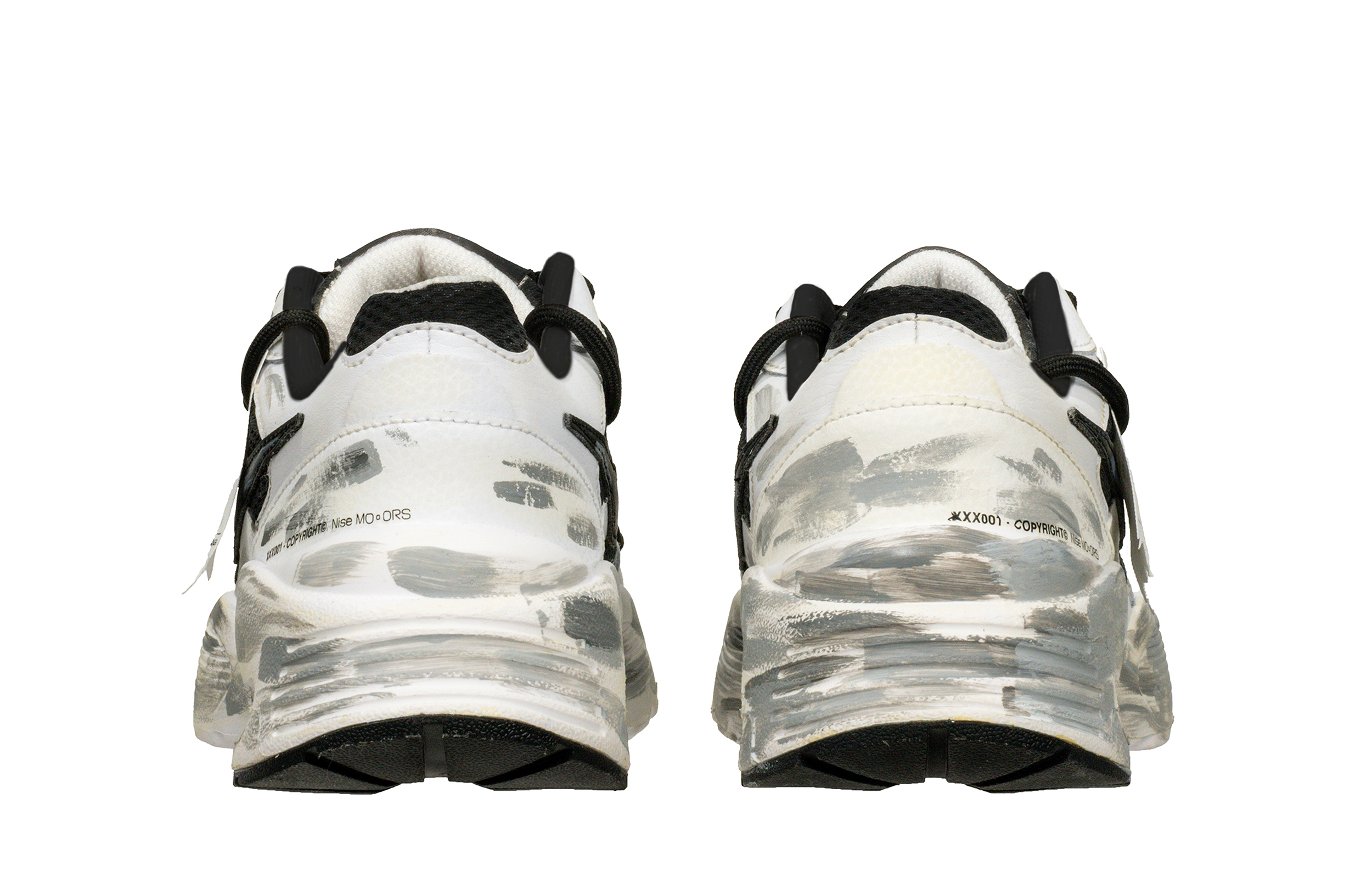 Nike Air Max Fusion Abrasion Resistant Low top Casual Running Shoes Unisex Black White