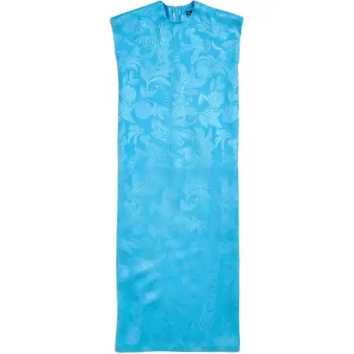 Balenciaga Floral Print Sleeveless Dress
