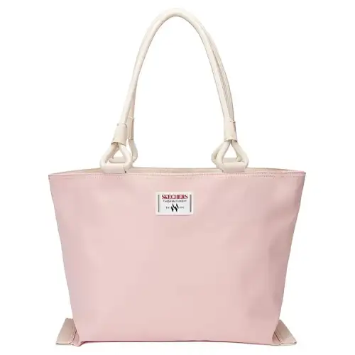 Skechers Fabric Tote Bag, Shopping Bag, Handbag, Shoulder Bag Unisex Butter Strawberry & Whisper White