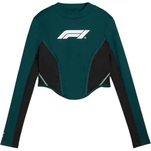 PUMA T Shirts Women's Green Crew Neck