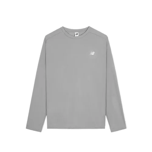 New Balance T Shirts Men's Gray Crew Neck